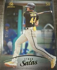 Ethan Salas [Gold] #17 Baseball Cards 2023 Panini Chronicles Luminance Prices