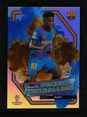 Ansu Fati [Blue Gold] #PFF-4 Soccer Cards 2021 Topps Finest UEFA Champions League Prized Footballers Fusion Prices