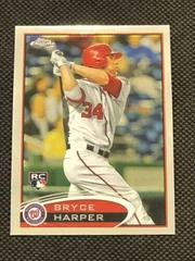 Bryce Harper [Hitting] #196 Baseball Cards 2012 Topps Chrome Prices