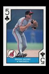 Brook Jacoby [Five of Clubs] Baseball Cards 1990 U.S. Playing Card All Stars Prices