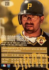 Rear | Orlando Merced Baseball Cards 1996 EMotion XL