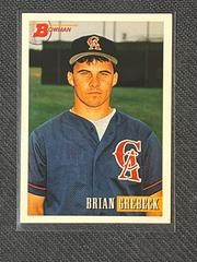 Brian Grebeck #33 Baseball Cards 1993 Bowman Prices