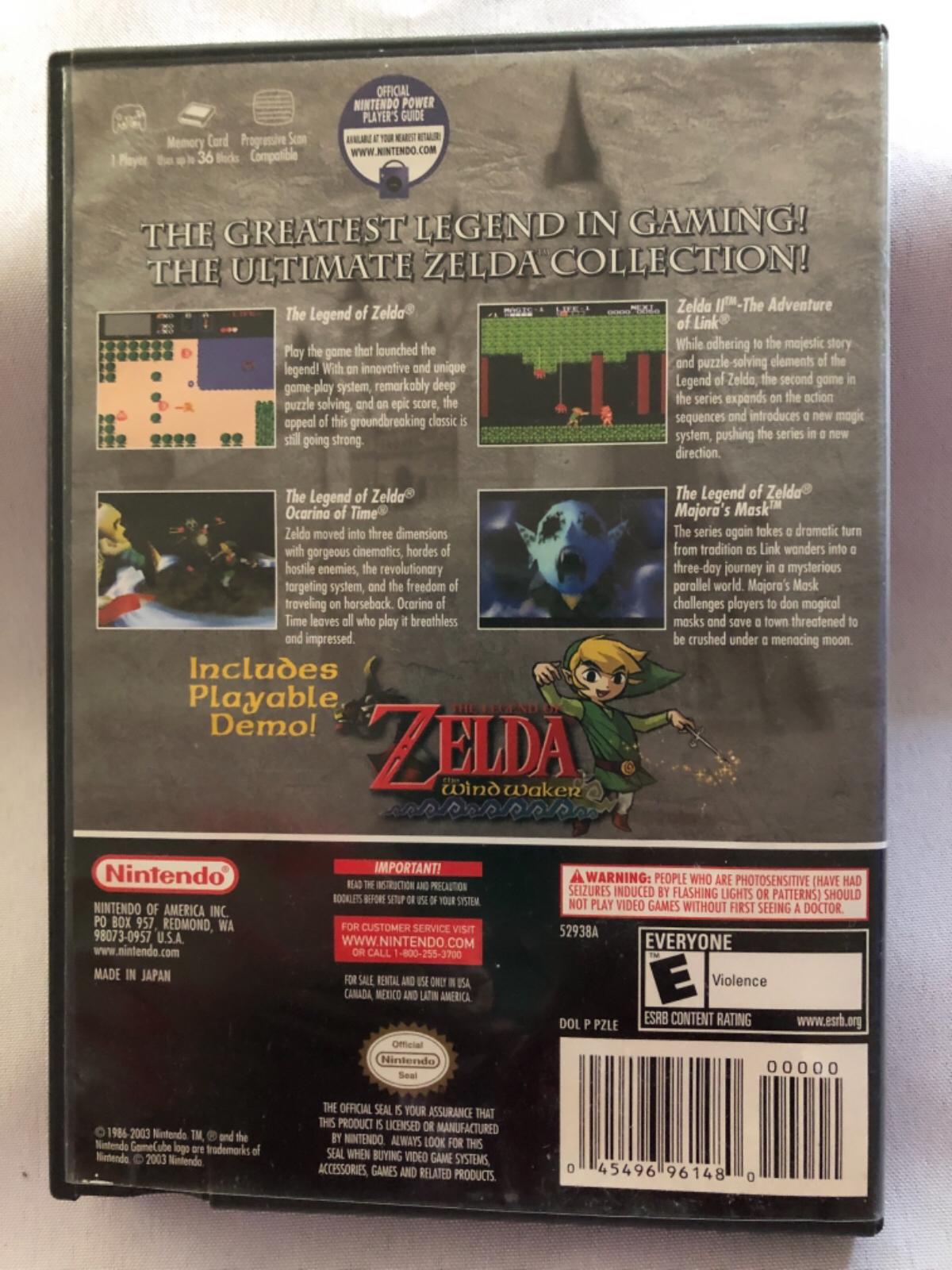 Zelda Collector's Edition Item and Box only Gamecube