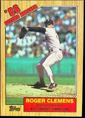 Roger Clemens Baseball Cards 1987 Topps Prices