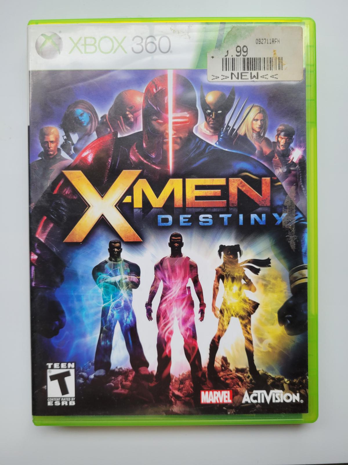 XMen Destiny Item, Box, and Manual Xbox 360