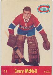 Gerry McNeil #52 Hockey Cards 1955 Parkhurst Prices