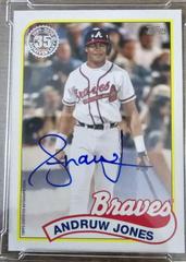 Andruw Jones Baseball Cards 2024 Topps 1989 Autograph Prices