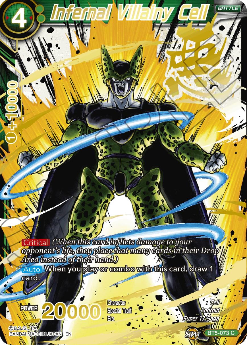 Infernal Villainy Cell [Alternate Art Foil] BT5-073 Dragon Ball Super Expansion Set: Special Anniversary Box 2021