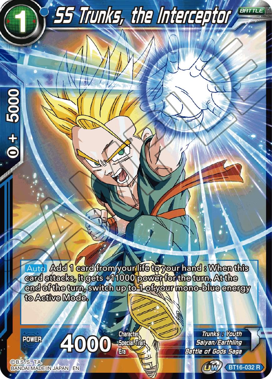 SS Trunks, the Interceptor BT16-032 Dragon Ball Super Realm of the Gods