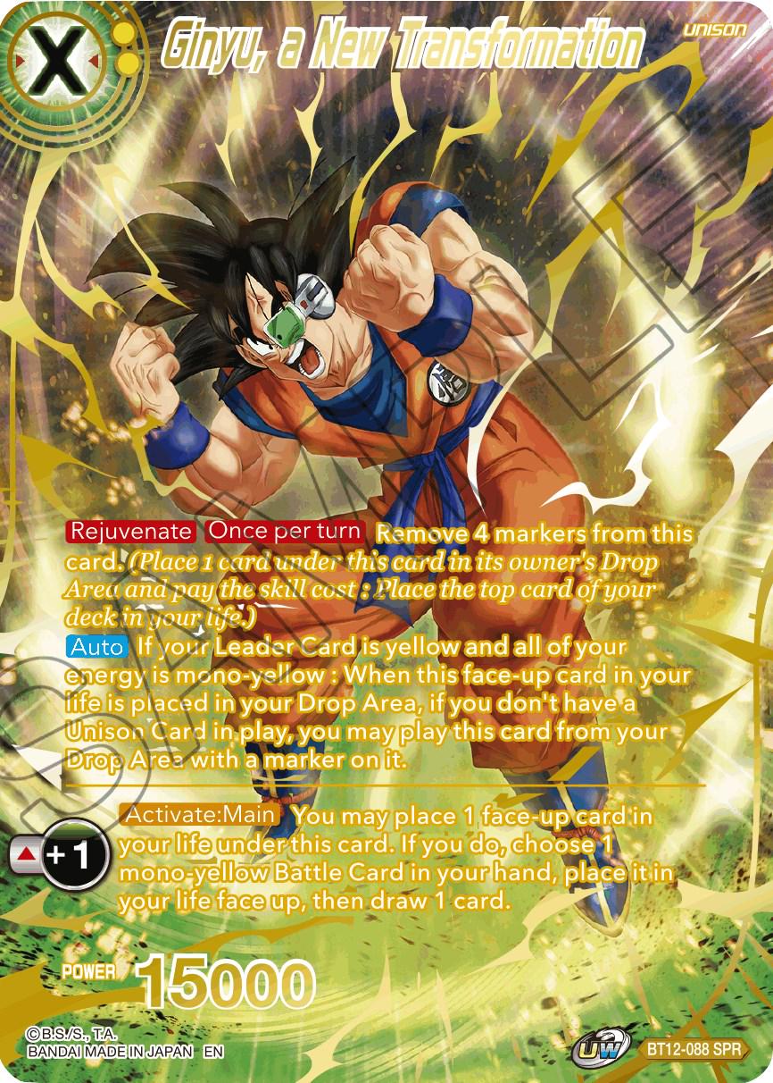 Ginyu, a New Transformation [SPR] BT12-088 Dragon Ball Super Vicious Rejuvenation