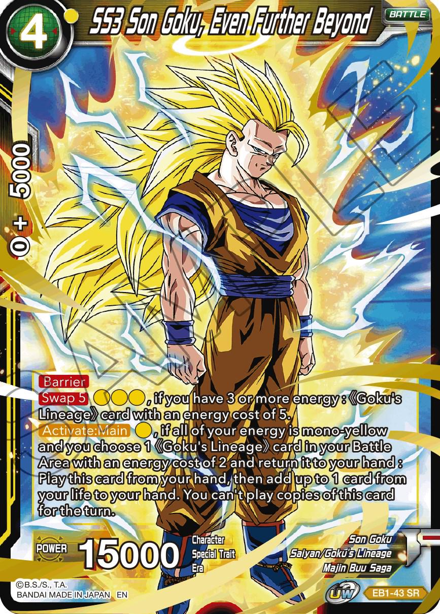 SS3 Son Goku, Even Further Beyond EB1-43 Dragon Ball Super Battle Evolution Booster