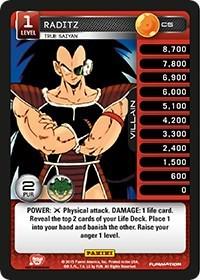 Raditz - True Saiyan C5 Dragon Ball Z Heroes and Villians