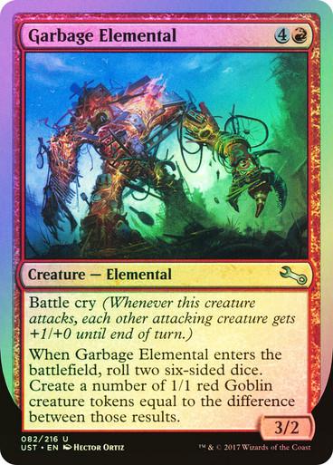 Garbage Elemental [C Foil] #82 Magic Unstable