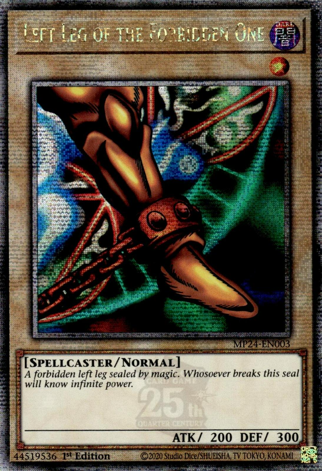 Left Leg of the Forbidden One MP24-EN003 YuGiOh 25th Anniversary Tin: Dueling Mirrors