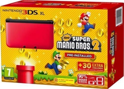 Nintendo 3DS XL Red + Black [Super Mario Bros. 2 Pre-installed] PAL Nintendo 3DS