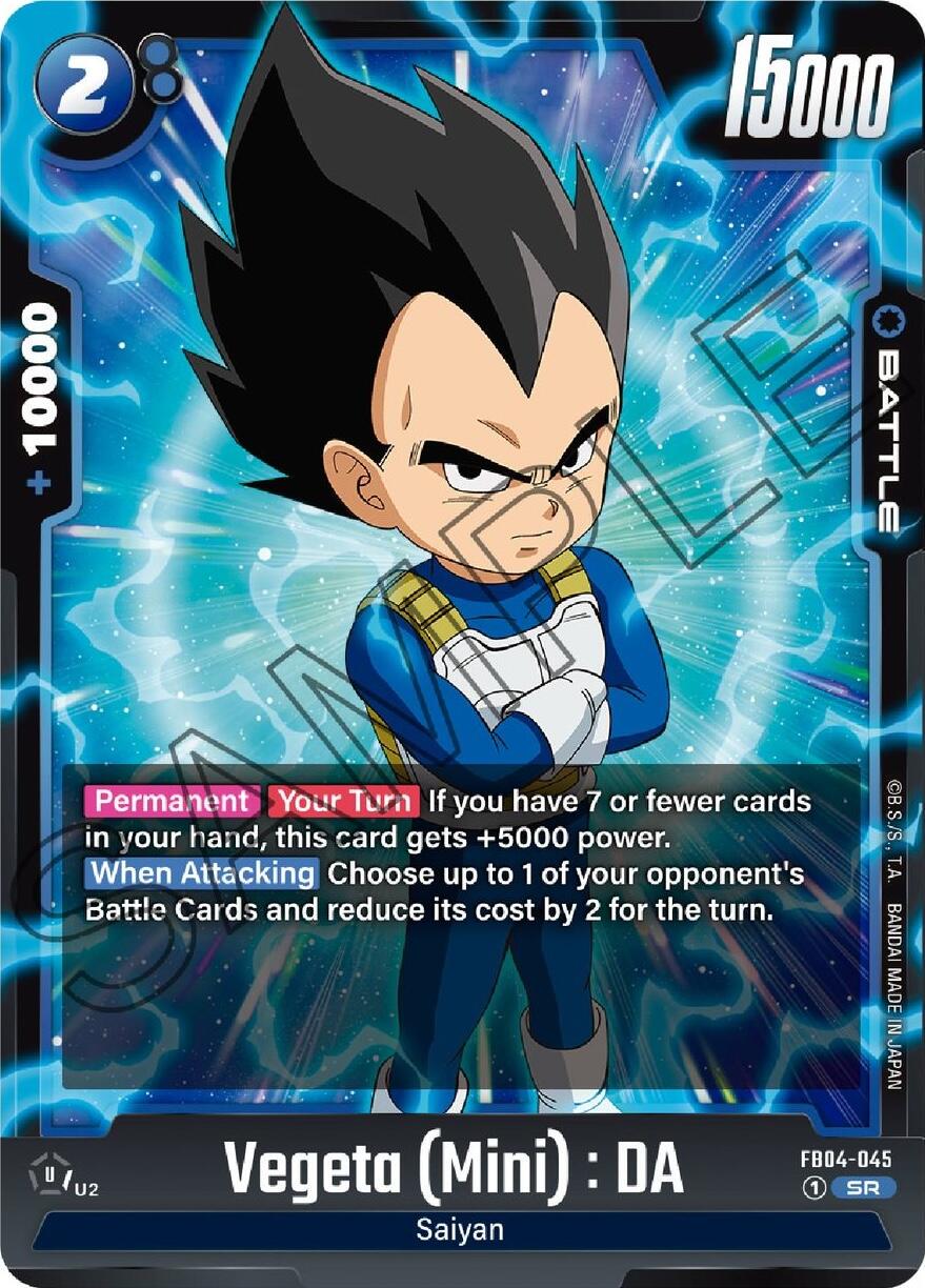 Vegeta Mini: DA FB04-045 Dragon Ball Fusion World Ultra Limit