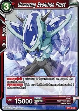 Unceasing Evolution Frost BT1-016 Dragon Ball Super Galactic Battle