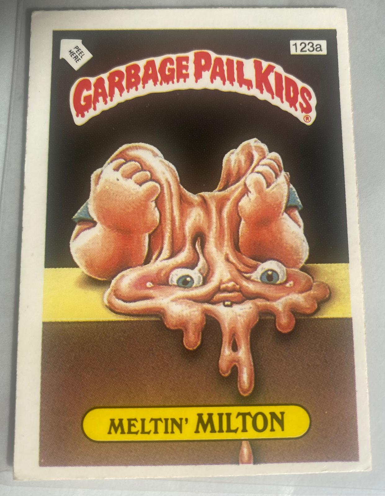 Meltin Milton #123A Garbage Pail Kids 1986 Mini