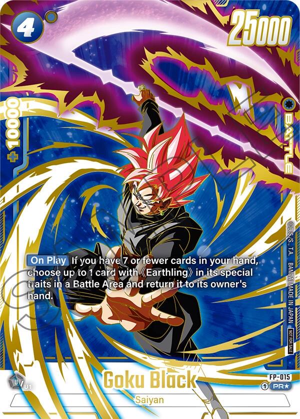 Goku Black [Finalist] FP-015 Dragon Ball Fusion World Judge Promo