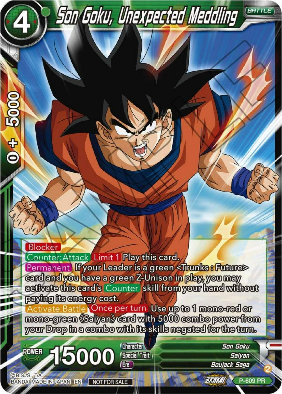 Son Goku, Unexpected Meddling [Zenkai Series Tournament Pack Vol.8] P ...