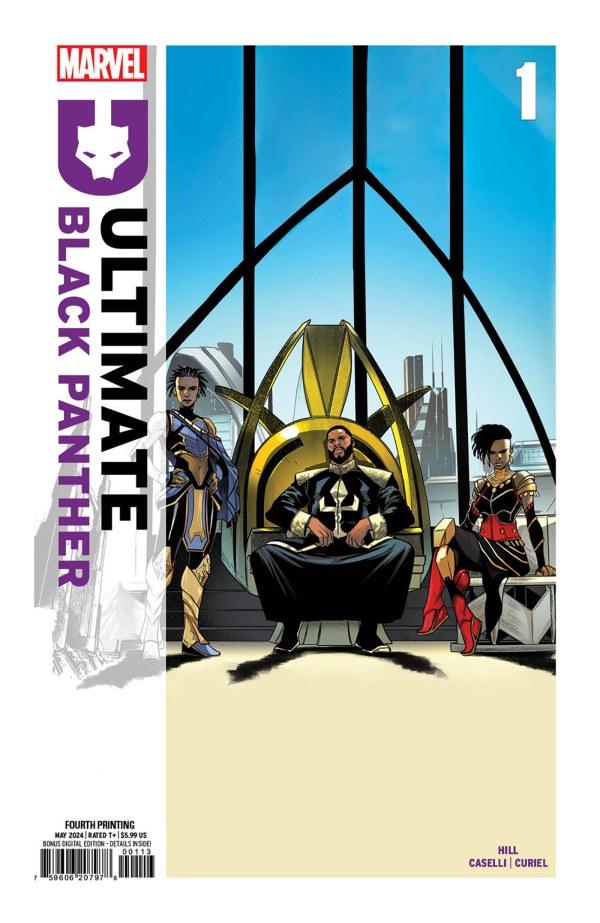 Ultimate Black Panther [4th Print Caselli] #1 (2024) Comic Books Ultimate Black Panther