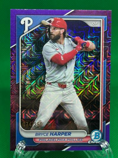 Bryce Harper [Purple Mojo Refractor] #40 photo