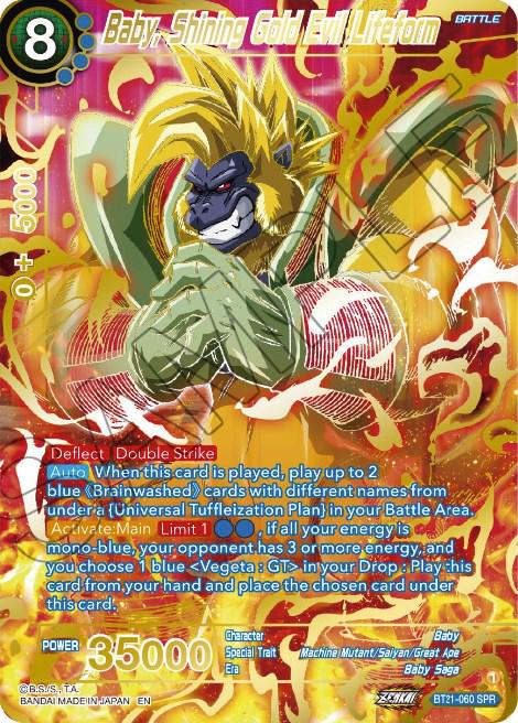 Baby, Shining Gold Evil Lifeform [SPR] BT21-060 Dragon Ball Super Wild Resurgence