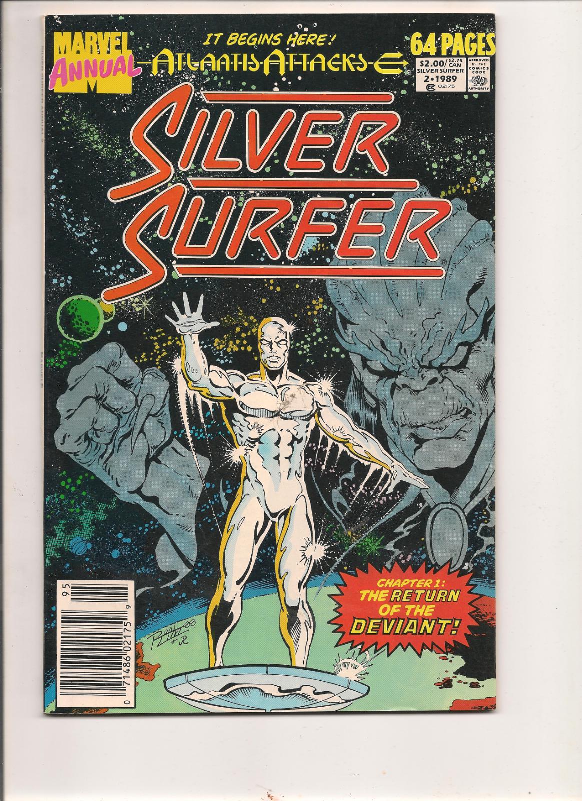 The Silver Surfer Annual [Newsstand] #2 (1989) Comic Books Silver Surfer Annual