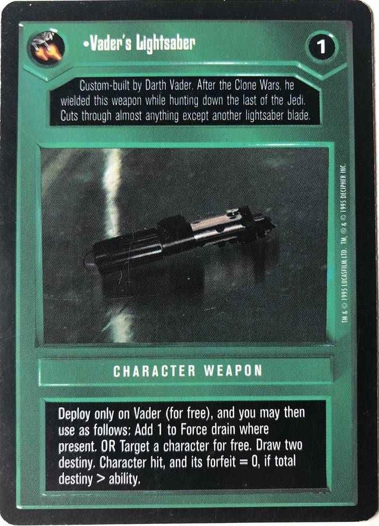 Vader's Lightsaber [Limited] Star Wars CCG Premiere