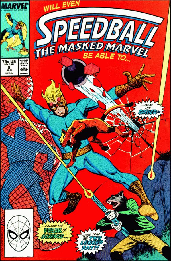 Speedball #5 (1989) Comic Books Speedball: The Masked Marvel