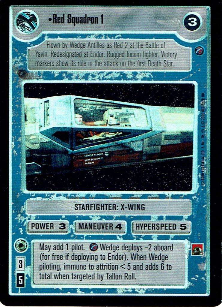 Red Squadron 1 [Foil] Star Wars CCG Reflections II