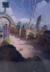 Theed Street  [Aqua Lava Refractor] #AN-6 Star Wars 2024 Topps Chrome Galaxy Art of Naboo Prices