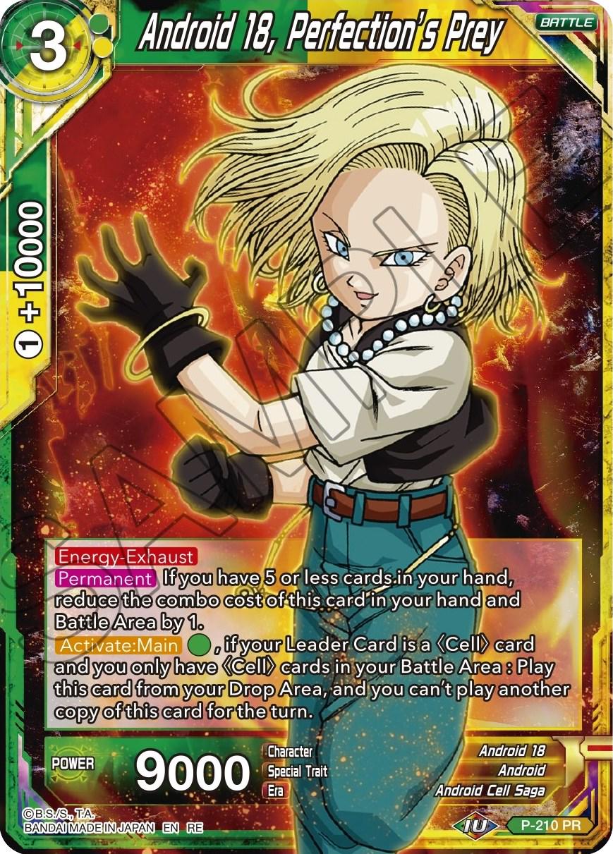 Android 18, Perfection's Prey P-210 Dragon Ball Super Mythic Booster