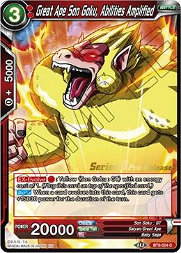 Great Ape Son Goku, Abilities Amplified BT8-004_PR Dragon Ball Super Malicious Machinations: Pre-Release Promos