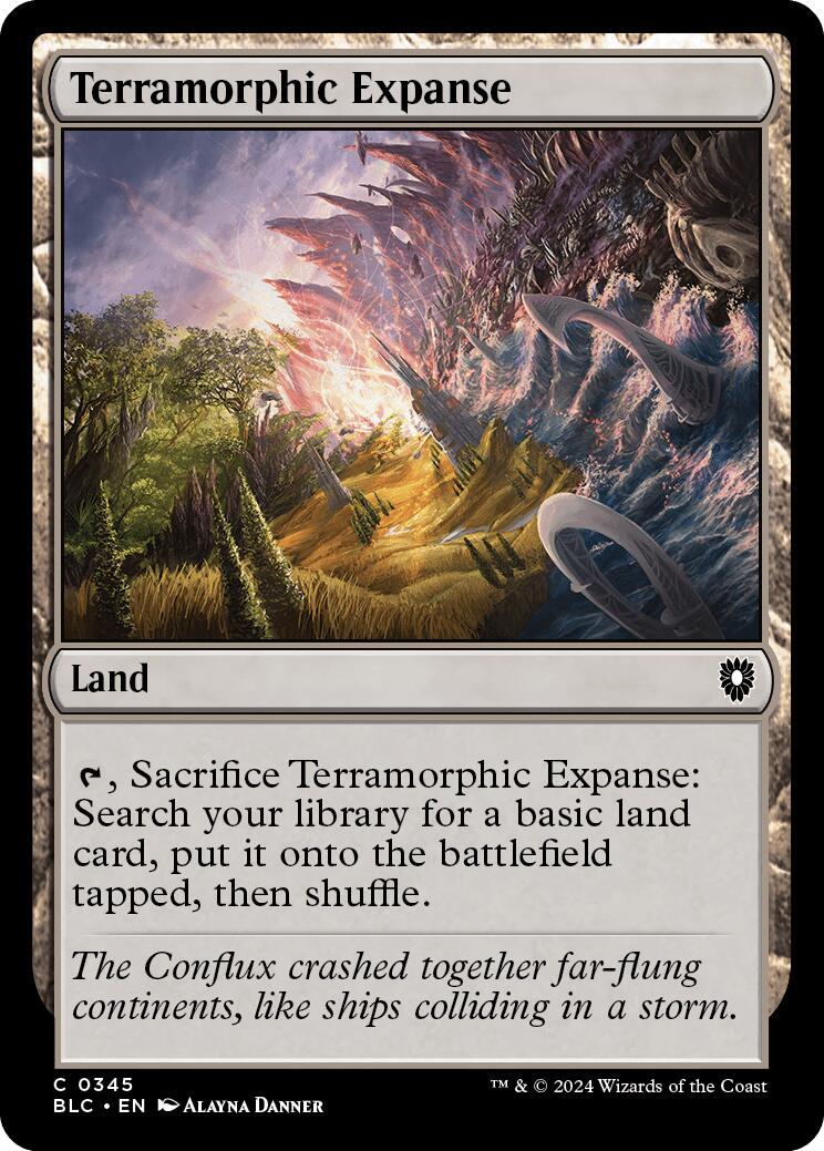 Terramorphic Expanse #345 Magic Bloomburrow Commander