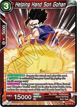 Helping Hand Son Gohan BT7-007_PR Dragon Ball Super Series 7 Pre-Release Promos