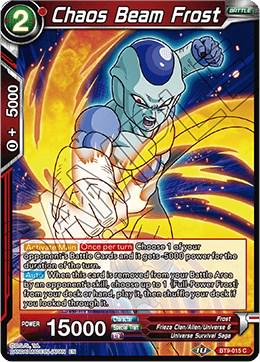 Chaos Beam Frost BT9-015 Dragon Ball Super Universal Onslaught