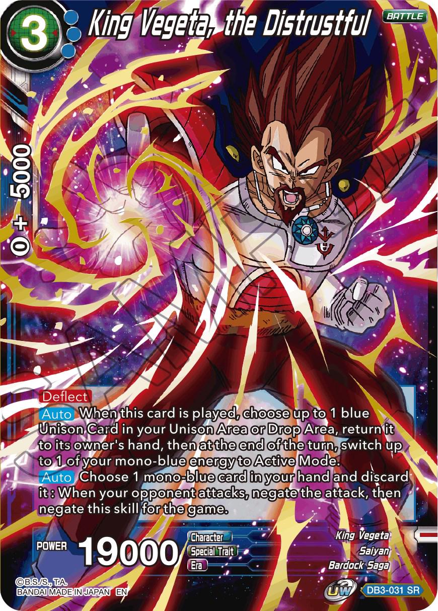 King Vegeta, the Distrustful DB3-031 Dragon Ball Super Giant Force