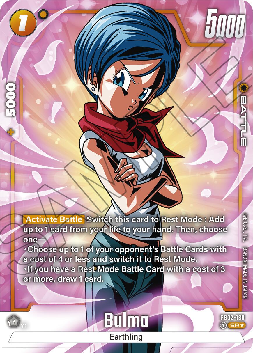 Bulma [Alternate Art] FB02-130 Dragon Ball Fusion World Blazing Aura