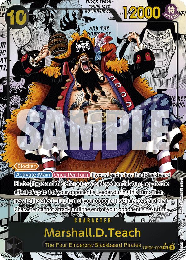 Marshall D. Teach (Alt Art) OP09-081 – One Piece CCG, Emperors In The New World, Japanese