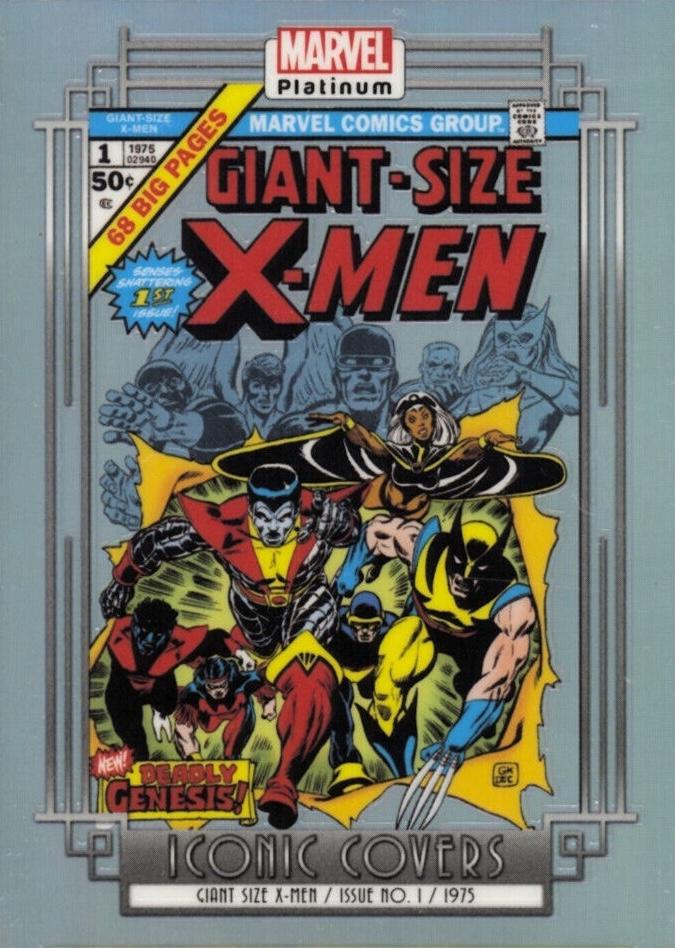 Giant Size X-Men [Rainbow] #IC02 Marvel 2023 Upper Deck Platinum Iconic Covers