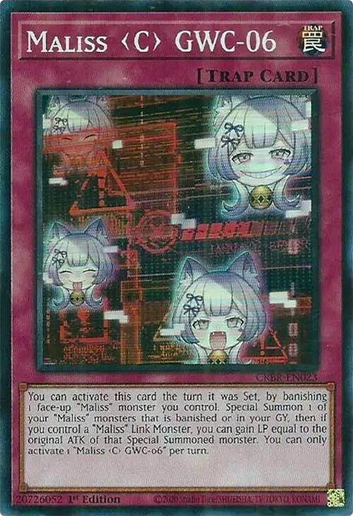 Maliss GWC-06 CRBR-EN023 YuGiOh Crossover Breakers