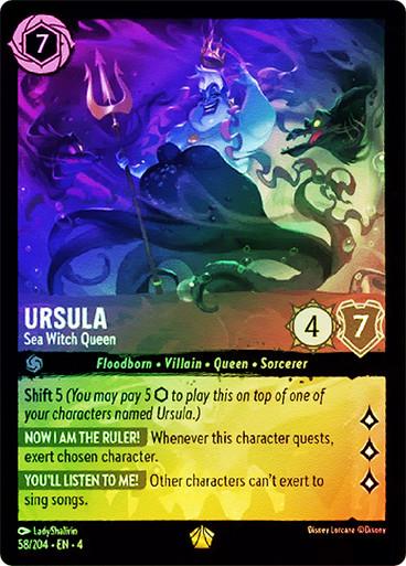 Ursula - Sea Witch Queen [Foil] #58 Lorcana Ursula's Return