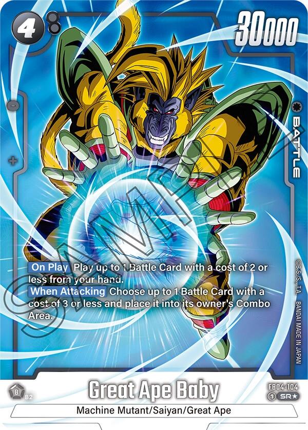 Great Ape Baby [Alternate Art] FB04-104 Dragon Ball Fusion World Ultra Limit