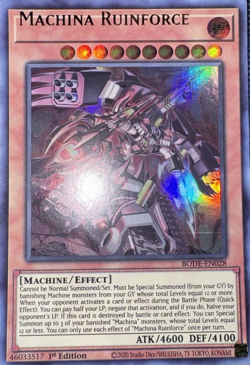 Machina Ruinforce [Misprint] BODE-EN028 YuGiOh Burst of Destiny