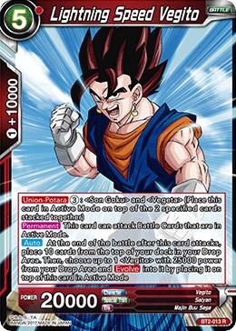 Lightning Speed Vegito BT2-013 Dragon Ball Super Union Force