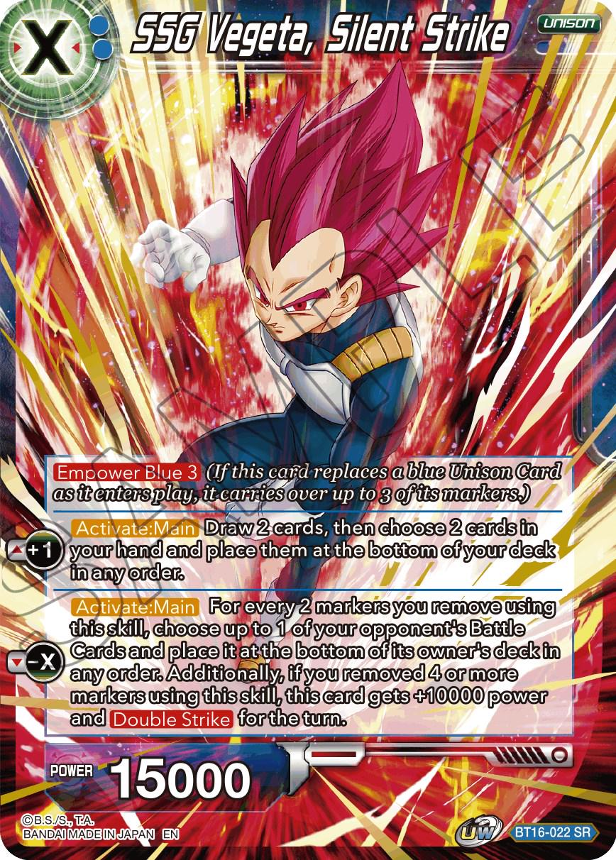 SSG Vegeta, Silent Strike [Foil] BT16-022 Dragon Ball Super Realm of the Gods