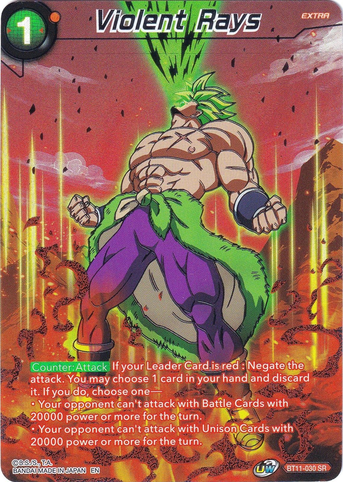 Violent Rays [Foil] BT11-030 Dragon Ball Super Collector's Selection Vol.2