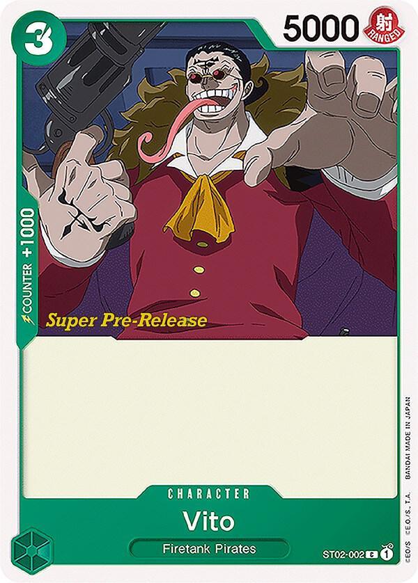 Vito [Super Pre-release] ST02-002 One Piece Starter Deck 2: Worst Generation