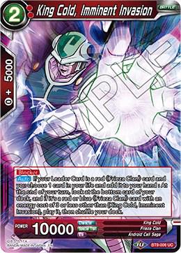 King Cold, Imminent Invasion BT9-006 Dragon Ball Super Universal Onslaught